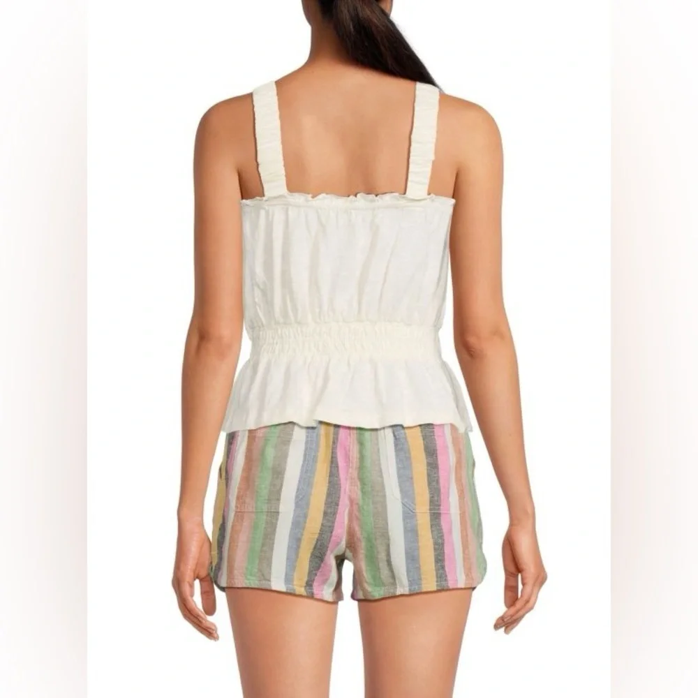 Marine Layer Dylan Smocked Sleeveless Top - size medium - antique white - Picture 8 of 11